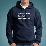 Computer Geeks - Diagnosed Code Dependent Coding Hoodies For Men