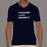 Computer Geeks - Diagnosed Code Dependent Coding T-Shirt For Men