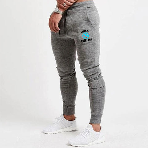 Digital Overload Jogger Track Pants With Zip for Men TEEZ.in
