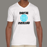 Digital Overload V-Neck T-Shirt For Men's Online India