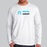 Digital Sorcery Funny Programming Humor Men’s Profession Full Sleeve T-Shirt Online India