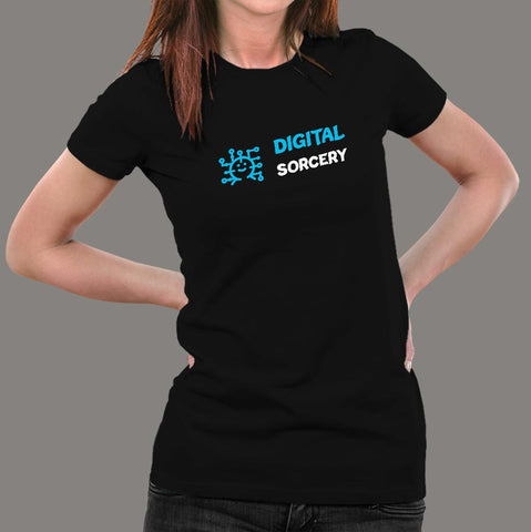 Digital Sorcery Funny Programming Humor Women’s Profession T-Shirt Online India