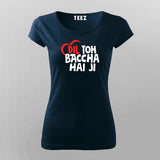 Dil Toh Bacha Hai Ji Funny Hindi T-Shirt For Women