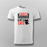 EASILY DISTRACTED BY CATS T-shirt For Men