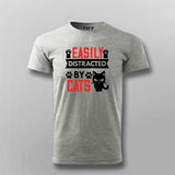 EASILY DISTRACTED BY CATS T-shirt For Men