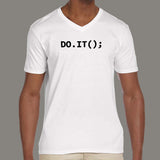 Do it Programmer V Neck T-Shirt For Men India