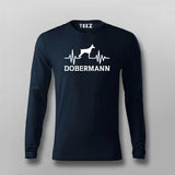 Doberman Heartbeat T-Shirt For Men