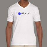 Docker V Neck T-Shirt For Men Online India
