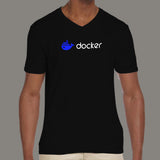 Docker V Neck T-Shirt For Men India