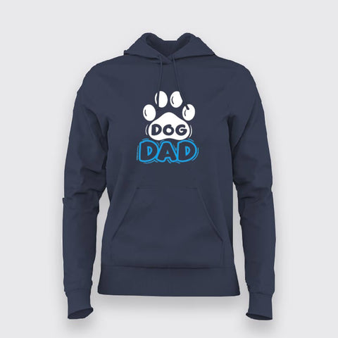 Dog Dad Geeky Hoodie For Women