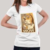 Doge Wow Poster Meme Women's T-shirt