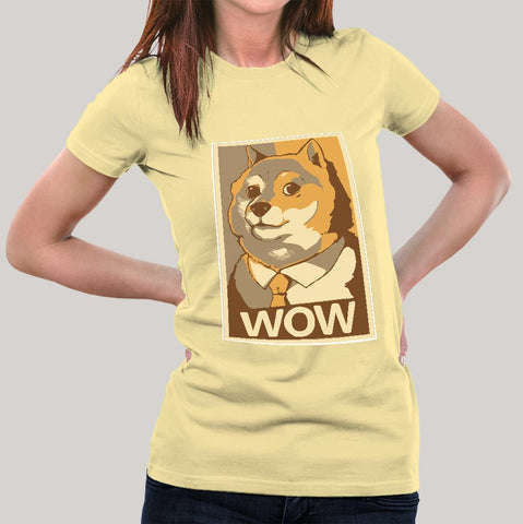 Doge Wow Poster Meme Women's T-shirt