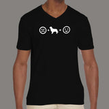 Dogs Make Me Happy People Not So Much V Neck T-Shirt For Men Online India