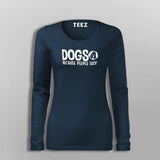 Dogs Because People Suck Women's Pet Animal T-Shirt