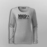 Dogs Because People Suck Women's Pet Animal T-Shirt