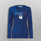 Don't Train For Skill Train For Mindset Women's Motivational T-Shirt