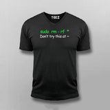 Don't Try This At Home Linux Super User Command Sudo rm rf Funny V-neck T-shirt For Men Online India