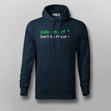Don't Try This At Home Linux Super User Command Sudo rm rf Programmer Funny Hoodies For Men
