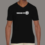 Dream In Rust V Neck T-Shirt For Men Online India