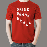 Drink Drank Drunk T-Shirts For Men