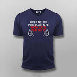Roses Are Red Violets Are Blue Dur Se Baat Kar Tu Hindi T-shirt For Men