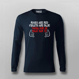 Roses Are Red Violets Are Blue Dur Se Baat Kar Tu Hindi T-shirt For Men