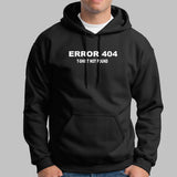 Programmer Error 404 T-Shirt Not Found Funny Men's Programming Hoodies