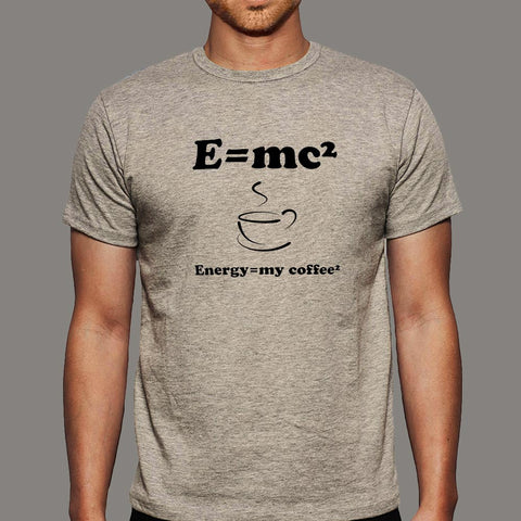 Buy This E=MC2 Energy Milk Coffee Offer T-Shirt For Men (April) For Prepaid Only