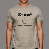 E=Mc2 Energy Milk Coffee T-Shirt For Men