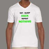 Eat Sleep Hack Repeat Nothing Funny Programmer T-Shirt For Men