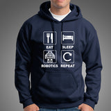 Eat Sleep Robotics Repeat Men's Funny Robot T-Shirt