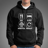Eat Sleep Robotics Repeat Men's Funny Robot T-Shirt