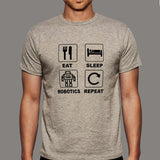 Eat Sleep Robotics Repeat Men's Funny Robot T-Shirt