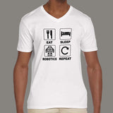 Eat Sleep Robotics Repeat Men's Funny Robot T-Shirt