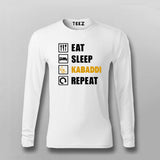 Eat Sleep Kabaddi Repeat T-shirt For Men