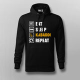Eat Sleep Kabaddi Repeat T-shirt For Men