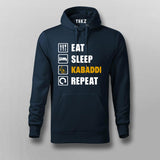 Eat Sleep Kabaddi Repeat T-shirt For Men