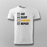 Eat Sleep Kabaddi Repeat T-shirt For Men
