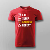 Eat Sleep Kabaddi Repeat T-shirt For Men