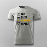 Eat Sleep Kabaddi Repeat T-shirt For Men