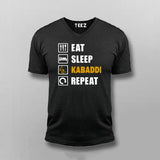Eat Sleep Kabaddi Repeat T-shirt For Men