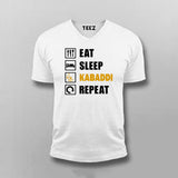 Eat Sleep Kabaddi Repeat T-shirt For Men