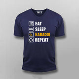 Eat Sleep Kabaddi Repeat T-shirt For Men