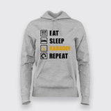 Eat Sleep Kabaddi Repeat T-Shirt For Women