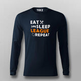 Eat Sleep League Repeat T-Shirt For Men