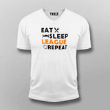 Eat Sleep League Repeat T-Shirt For Men
