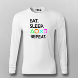 Eat Sleep Playstation Repeat Men's Gaming T-Shirt