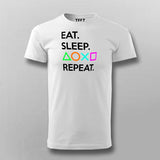 Eat Sleep Playstation Repeat Men's Gaming T-Shirt