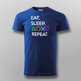 Eat Sleep Playstation Repeat Men's Gaming T-Shirt