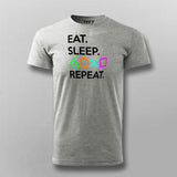 Eat Sleep Playstation Repeat Men's Gaming T-Shirt